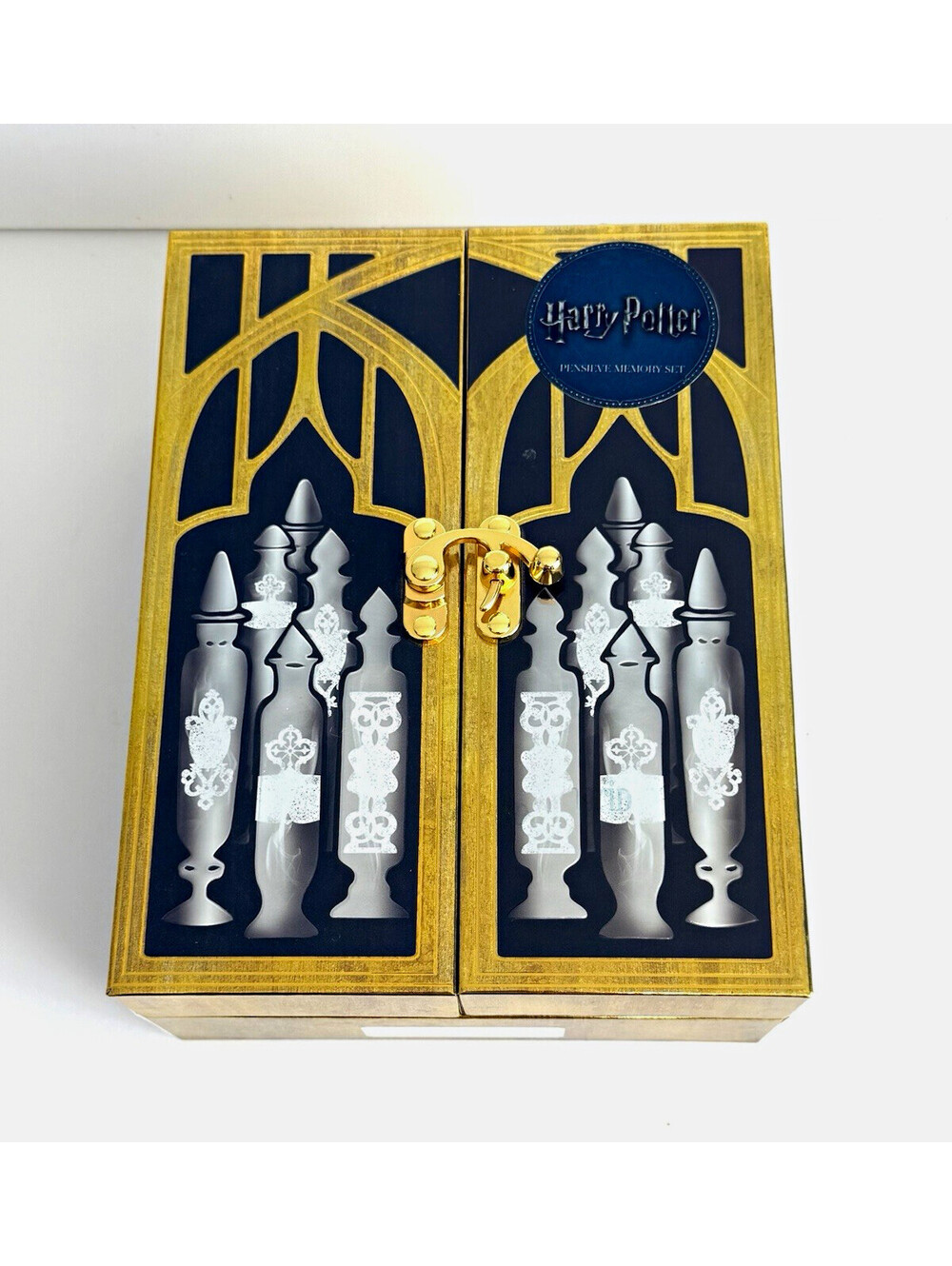 Harry Potter Pensieve Memory Set Journal Wand Pen Vials Box 2017 Complete